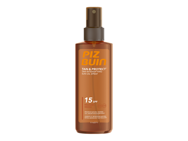 Piz Buin Tan & Protect Óleo Spray Acelerador de Bronzeado SPF15 150ml