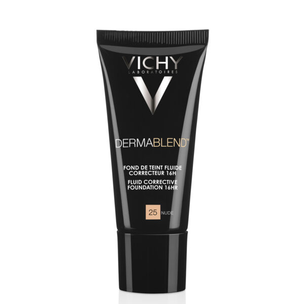 Vichy Dermablend Fond de Teint Fluido Corretor Cor 25 Nude 30ml