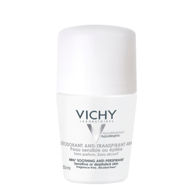 Vichy Desodorizante Antitranspirante 48Horas Pele Sensível Roll On 50ml