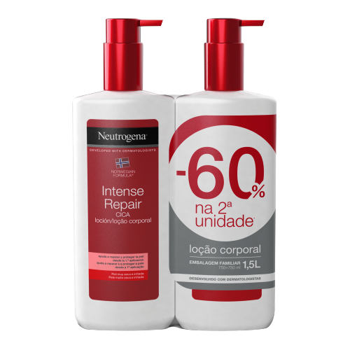 Neutrogena Loção Corporal CICA Reparação Intensa Pack 2x750ml