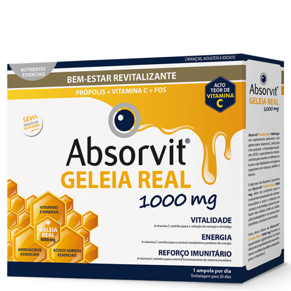 Absorvit Geleia Real 20 ampolas