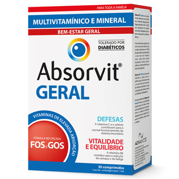 Absorvit Geral 30 comprimidos