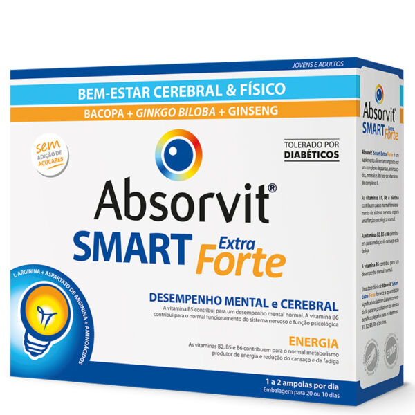 Absorvit Smart Extra Forte 30 ampolas