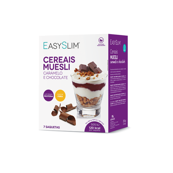 Easyslim Cereais Muesli Caramelo e Chocolate 7 x 30g