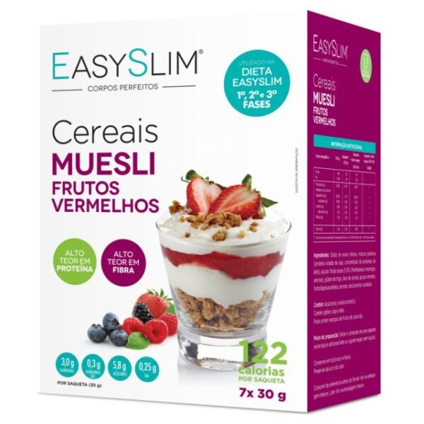 Easyslim Cereais Muesli Frutos Vermelhos 7 x 30g