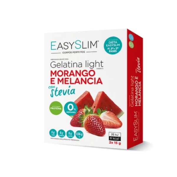 Easyslim Gelatina Light de Morango e Melancia 2 saquetas