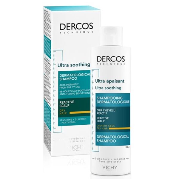 Dercos Ultra Apaziguante Champô - Couro Cabeludo Reativo e Cabelo Seco 200ml