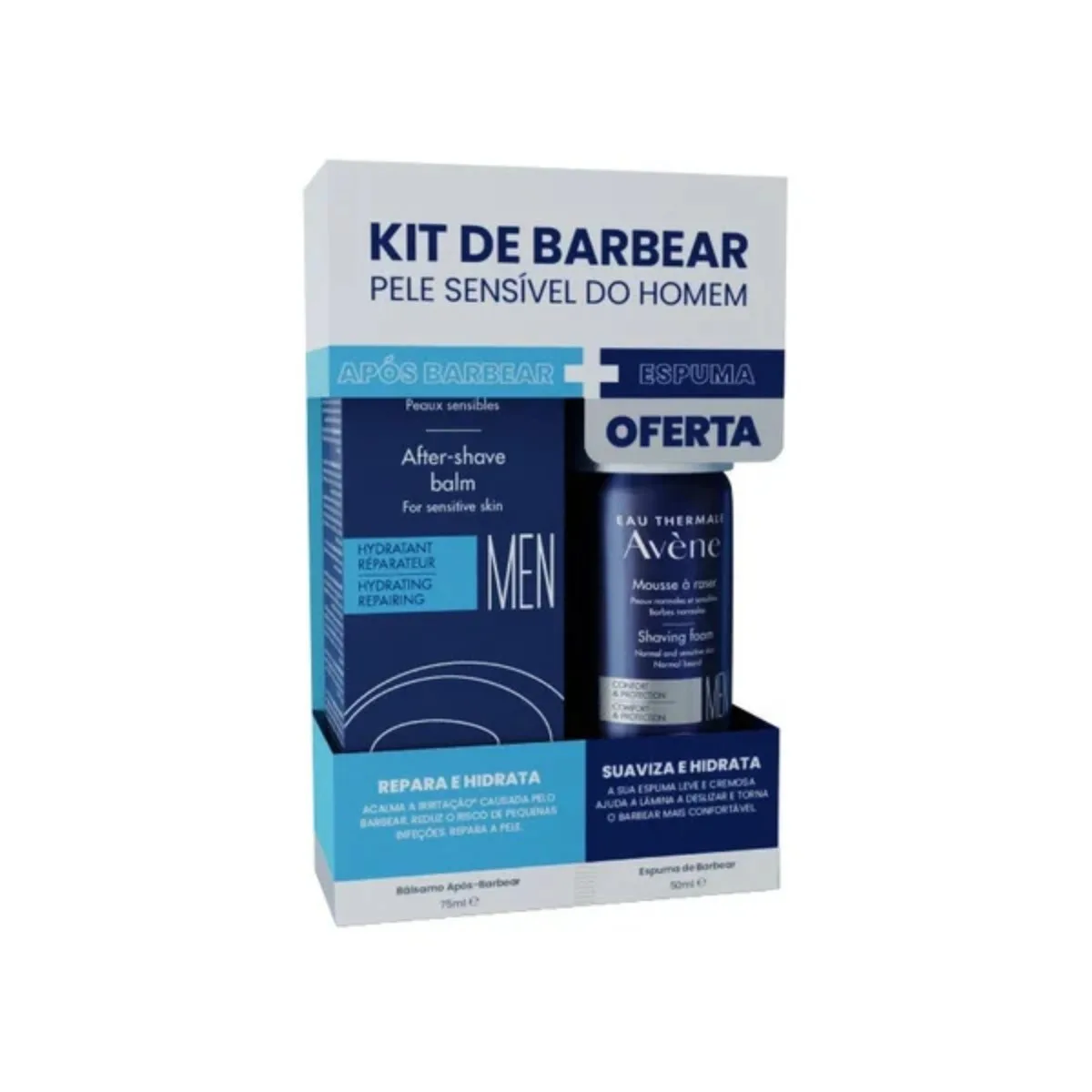 Avene Homem Bálsamo Após Barbear 75ml + OFERTA Espuma de Barbear 50ml
