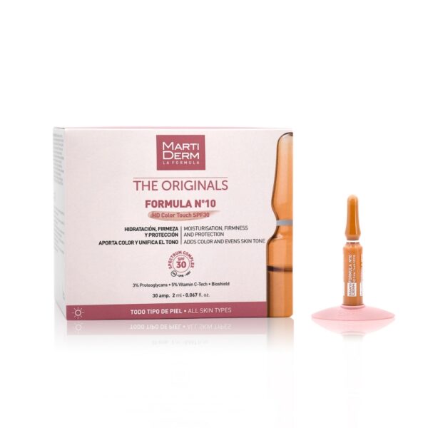 Martiderm Formula Nº10 HD Color Touch SPF30 30 ampolas